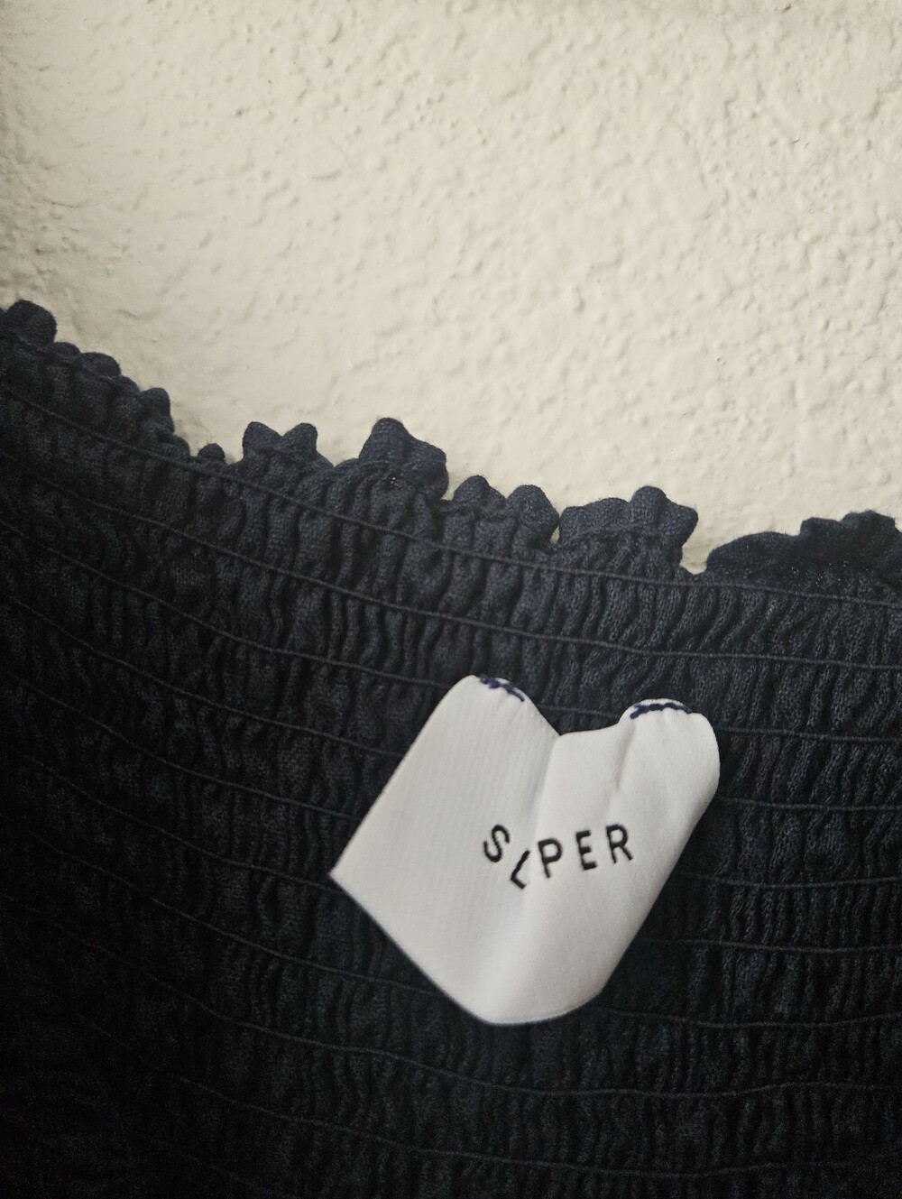 Sleeper. 100% linen atlanta midi dress in navy blue, large - Picture 13 of 14